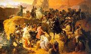 Francesco Hayez Crusaders Thirsting near Jerusalem painting